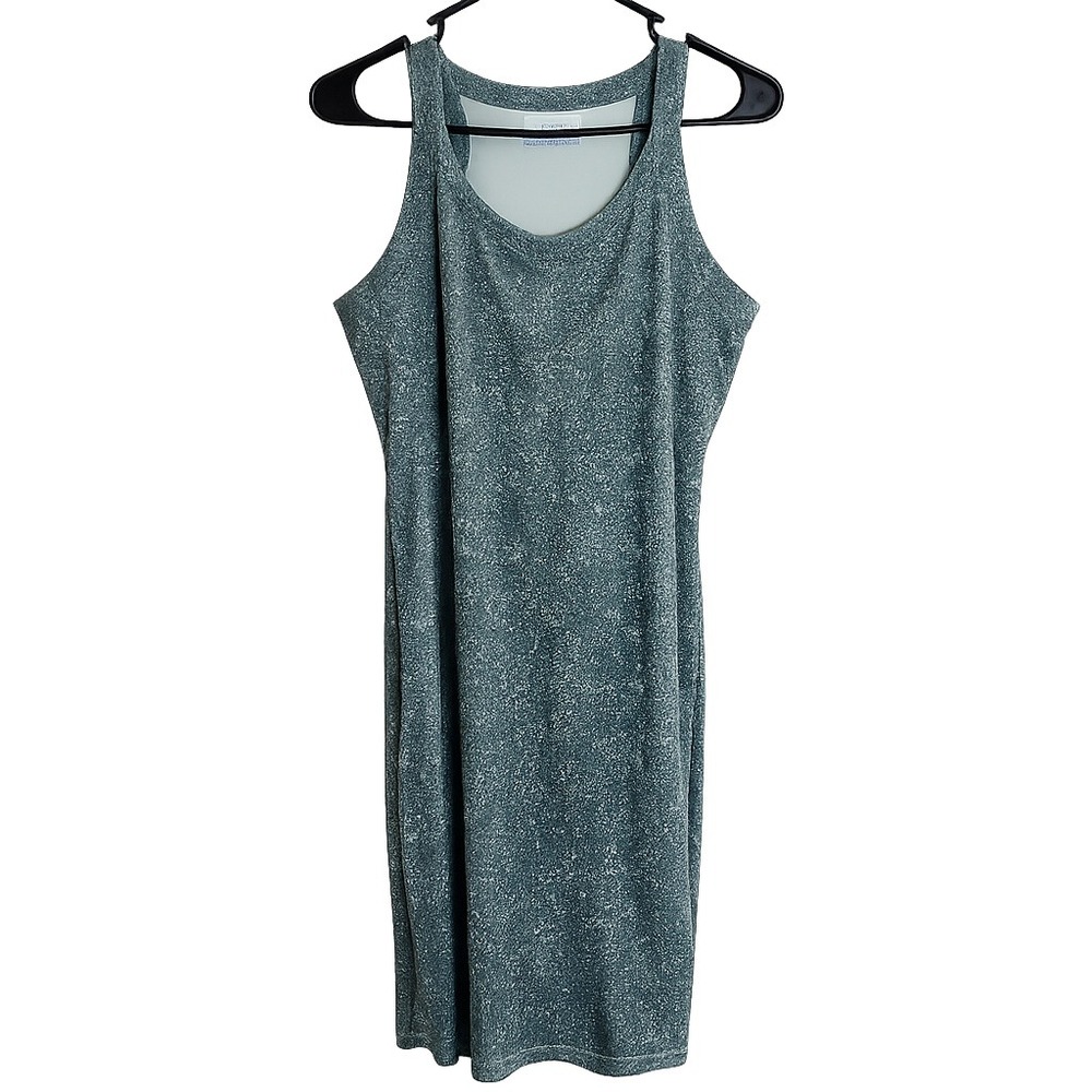 Columbia Women's L Green Sleeveless Stretch Tank Dress Outdoor Casual Athleisure